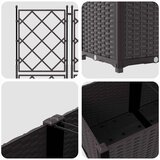  Vrtna saksija 3 pcs Smeđa 120 x 40 x 143 cm Plastika | Eponuda.ba