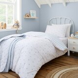 Bianca Bela/modra enojna bombažna otroška posteljnina 135x200 cm Mini Star & Stripes – | Shoptok.si