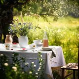 Kähler Design Bela porcelanasta skodelica z velikonočnim motivom 330 ml Hammershøi Summer – | Shoptok.si