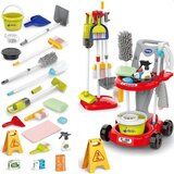 Woopie set za čišćenje na kolicima, crveni, 29 el. | shoptok.hr