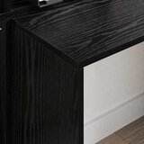  Stol s policom Crni hrast 138,5 x 55 x 143 cm Konstruirano drvo | Eponuda.com