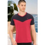 Dewberry T8591 MENS T-SHIRT-PLAIN BURGUNDY Cijene