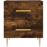 vidaXL Nočna omarica 2 kosa dimljen hrast 40x35x47,5 cm inženirski les | Shoptok.si