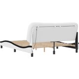  Okvir kreveta s LED-om bez madraca Hvar bijelo-crni 160 x 200 cm | shoptok.hr