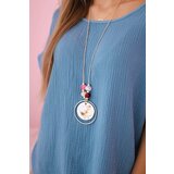 Kesi Włoski Muslin blouse with a necklace denim | Shoptok.si