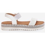 Boto Women's Sandals With Weaving On Decorated Platform White Velara | ePonuda.com