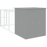  Kućica za pse s igralištem svjetlosiva 165x455x181 cm čelična | shoptok.hr