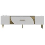 Hanah home TV komoda Dekop2, 150x48,2x29,6 cm, bijelo-zlatna boja | Eponuda.ba