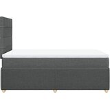  Krevet s oprugama i madracem tamnosivi 120 x 200 cm od tkanine | shoptok.hr