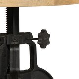  Bočni stolić od masivnog drva manga i željeza 45 x (45 - 62) cm | shoptok.hr