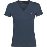 Tommy Hilfiger Majice s kratkimi rokavi HERITAGE V-NECK TEE Modra Cene