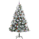  Umjetno božićno drvce S LED lampica Zelena i bijela 240 cm | shoptok.hr