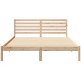  Krevetna konstrukcija Smeđa 160 x 220 cm Čvrsto borovo drvo | shoptok.hr