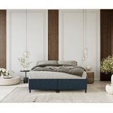 Maison de Rêve Temno modra oblazinjena zakonska postelja s prostorom za shranjevanje 140x200 cm Tate – | Shoptok.si