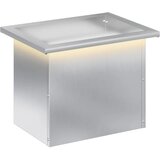  Vrtna posuda za sadnju s LED svjetlom Srebrna 30 x 40 x 30 cm - Pocinčani čelik 30 x 40 x 30 cm 1 | shoptok.hr