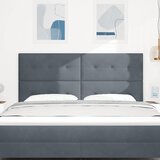  LED glava kreveta s LED trakama Sivi 180 cm Baršun | Eponuda.ba