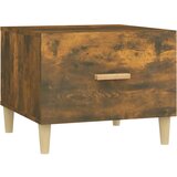 Furnova Klubska mizica dimljeni hrast 50x50x40 cm konstruiran les, (21912970) | Shoptok.si