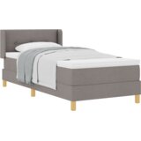  Postelja z vzmetnico z vzmetnico Taupe 200 x 100 cm Poliester, (5000127932) | Shoptok.si