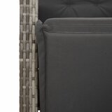  5-dijelni vrtni blagovaonski set sivi od poliratana | shoptok.hr