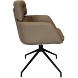 Dieter Knoll NASLANJAČ, kovina, usnje rjavosiva | Shoptok.si