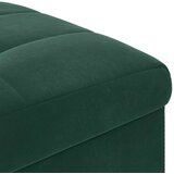  Otoman za pohranu s jastukom Tamnozelena 40 x 40 x 45 cm Baršun - Tamnozelena 40 cm Baršun | shoptok.hr