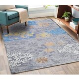  tepih sa gumenom podlogom 120x180cm - plavo-narandžasti rustik, TG-1157 | ePonuda.com
