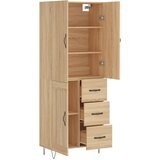  Visoka komoda hrasta sonome 69,5x34x180cm od konstruiranog drva Slike