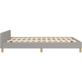  Za krevet s uzglavljem svjetlosivi 140x190 cm od tkanine | shoptok.hr