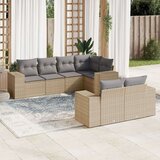  7-dijelni set vrtnih sofa od poliratana s jastucima bež | shoptok.hr
