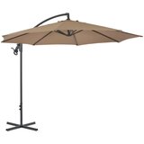  Konzolni vrtni suncobran s čeličnim stupom 300 cm smeđesivi | Eponuda.com