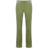 Spodnji deli trenirke Tina Velour Track Pant With Diamante Branding Kaki
