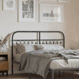 vidaXL Kovinsko posteljno vzglavje črno 135 cm | Shoptok.si