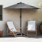vidaXL Vrtni suncobran Antracit 294 x 150 x 224 cm tkanina | shoptok.hr