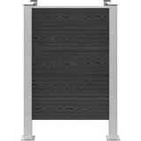  Ograja za koš za smeti Siva 85 x 85 x 115 cm Aluminij in WPC, (5000241906) | Shoptok.si
