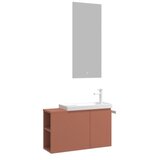 Hanah home Kupatilski ormarić sa umivaonikom i ogledalom (2 komada) Perla 80 337 | Eponuda.com