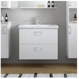 Kolpa San KOLPA-SAN kopalniška omarica z umivalnikom Evelin OUE 65 II/2 WH 518960, 65,5×64,5×46 cm u