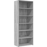 vidaXL Visoka komoda siva sonome 70x41x185 cm od konstruiranog drva | shoptok.hr