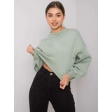Fashion Hunters Pistachio sweatshirt without hood from Thilde | Shoptok.si