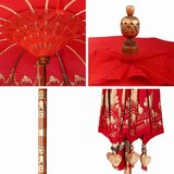  Balineški Parasol Crvena 215 x 215 x 260 cm | shoptok.hr