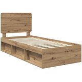  Krevetna konstrukcija Umjetnička hrastovina 90 x 200 cm | shoptok.hr