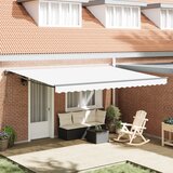 VidaXL Skrovita tenda Bijelo 450x300 cm Poliester i metal VidaXL Skrovita tenda Bijelo 450x300 cm Poliester i metal Slike