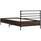  Okvir za krevet smeđi hrast 100x200cm konstruirano drvo i metal | shoptok.hr