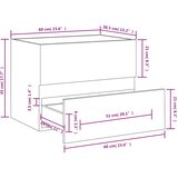 Ormarić za umivaonik boja hrasta sonome 60x38,5x45 cm drveni | shoptok.hr