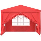 Šator za zabave 300 x 300 x 255 cm Crvena PE i čelik | shoptok.hr