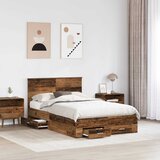  Krevetna konstrukcija Staro drvo 120 x 190 cm Konstruirano drvo | shoptok.hr