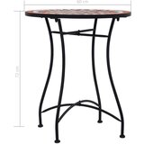 Bistro stolić s mozaikom smeđi 60 cm keramički | shoptok.hr