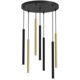  Visilica na sajli MONZA 7xG9/8W/230V crna/zlatna | Eponuda.com