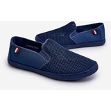EVENTO PE1 Men's Openwork Sneakers Canvas Shoes Navy Blue Koboru | shoptok.hr