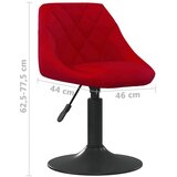  Barski stolac crvena boja vina baršunasti | shoptok.hr