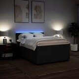  Krevet s oprugama i madracem crni 160x200 cm od tkanine | shoptok.hr